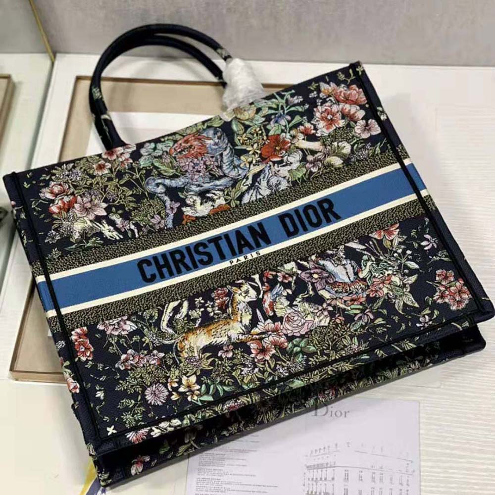 Dior Women Large Dior Book Tote Blue Multicolor D-Constellation Embroidery - image 5