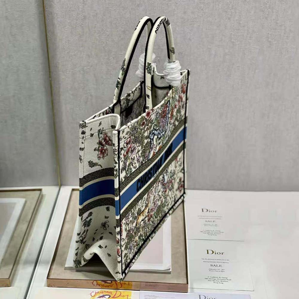 Dior Women Large Dior Book Tote Latte Multicolor D-Constellation Embroidery - image 6