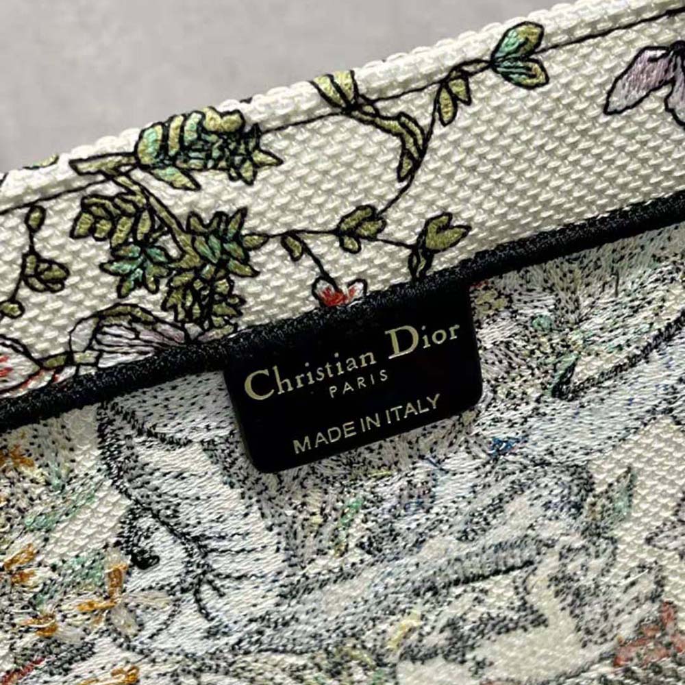 Dior Women Large Dior Book Tote Latte Multicolor D-Constellation Embroidery - image 9