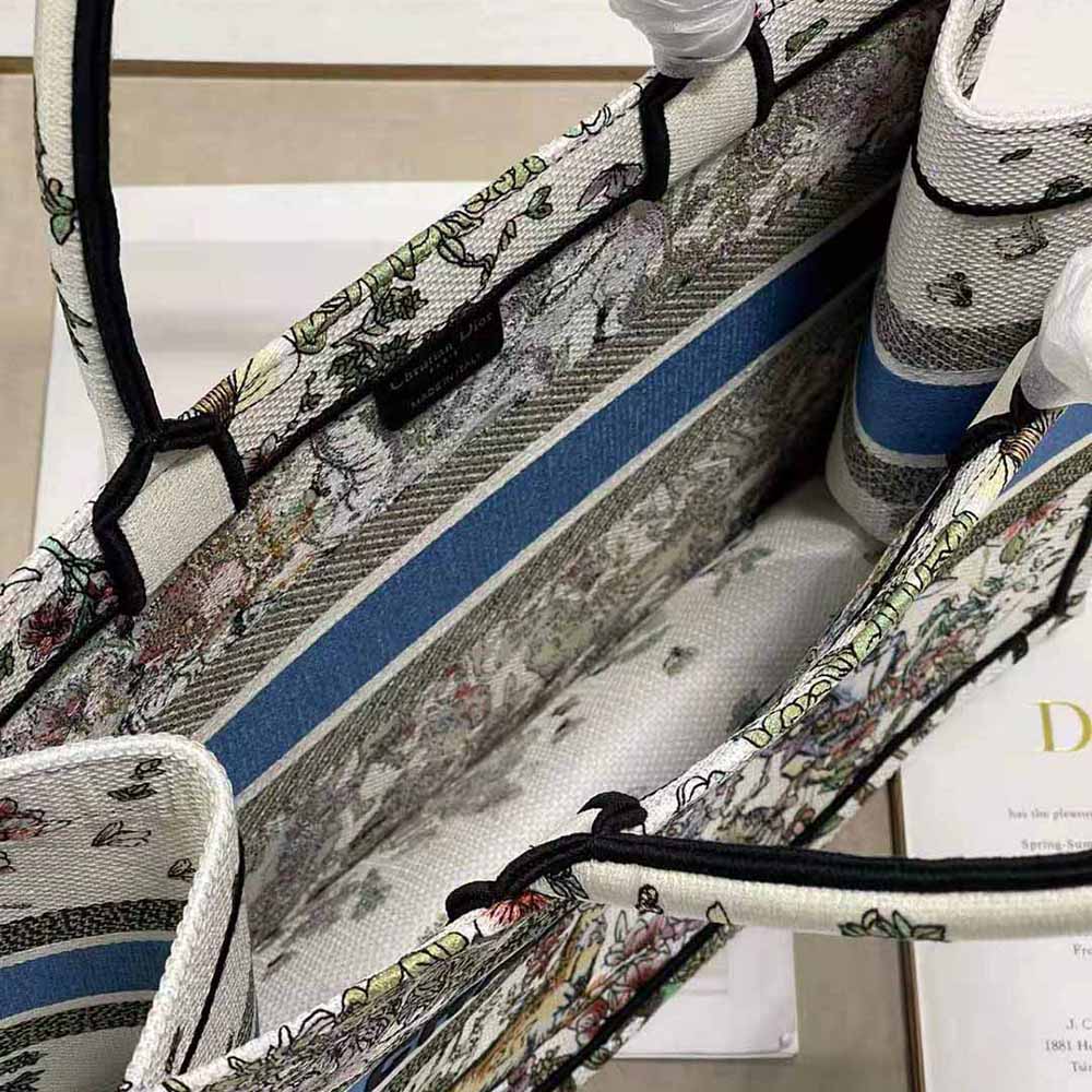 Dior Women Medium Dior Book Tote Latte D-Constellation Embroidery - image 9