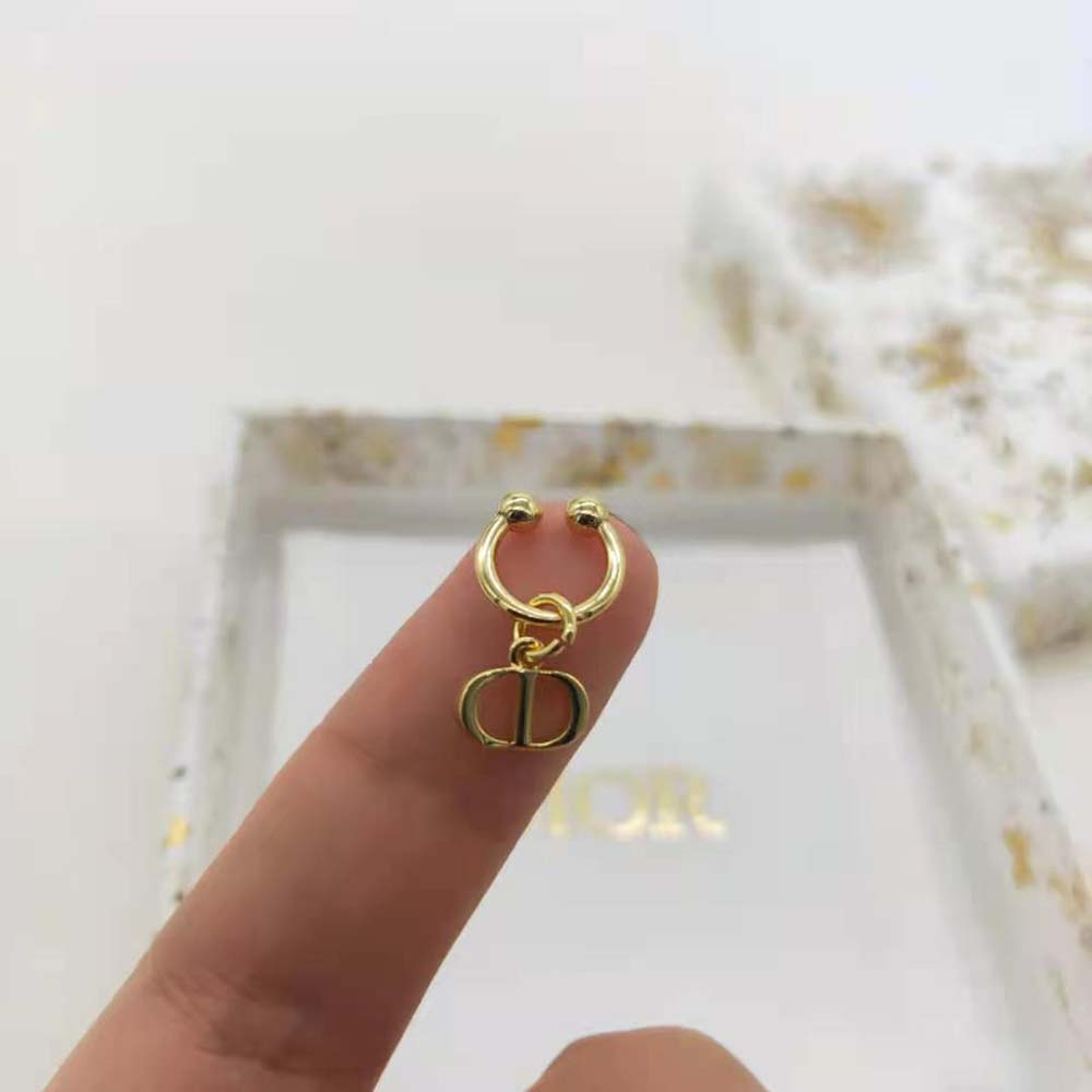 Dior Women Petit CD Ear Jewelry Gold-Finish Metal - image 5