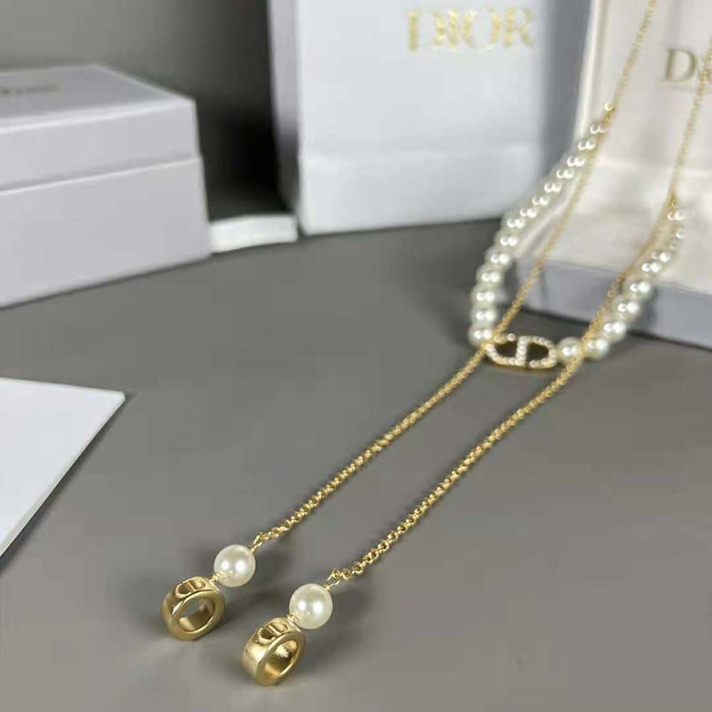 Dior Women Petit CD Necklace for Headphones Gold-Finish Metal - image 7