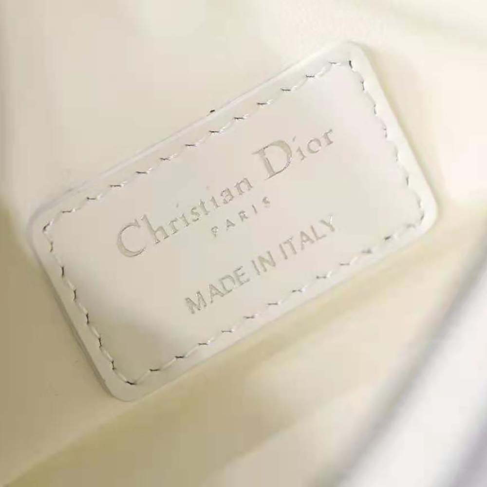 Dior Women Small Diortravel Nomad Pouch Latte Macrocannage Calfskin - image 10