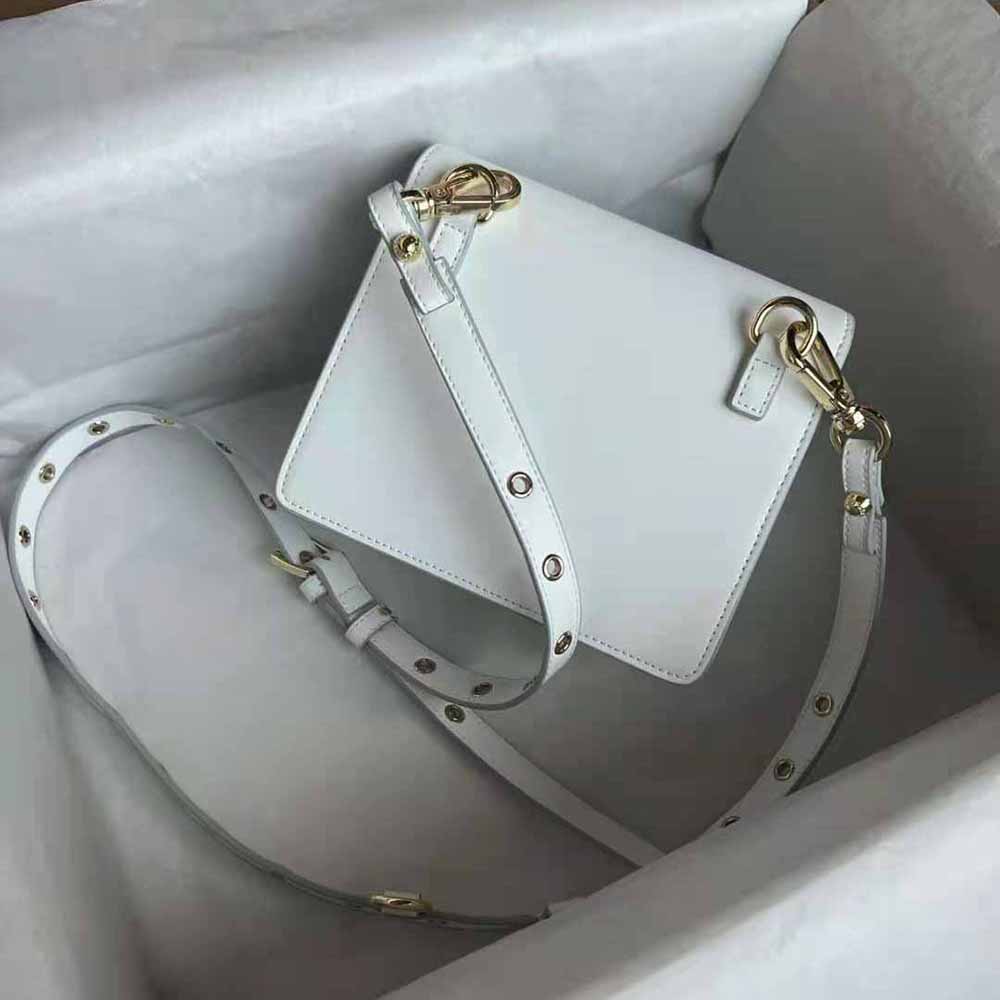 Dolce Gabbana D&G Women Calfskin Crossbody 3.5 Bag-White - image 7