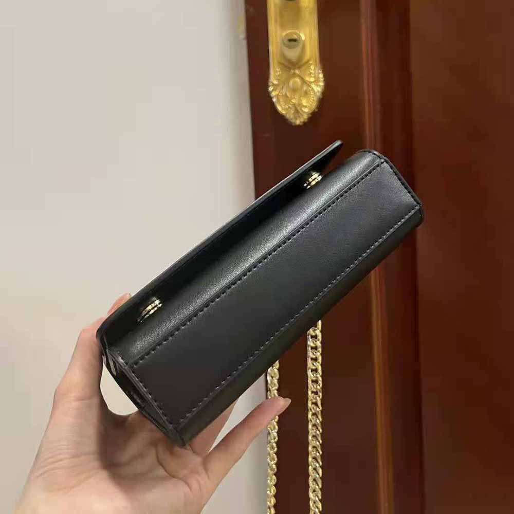 Dolce Gabbana D&G Women Polished Calfskin 3.5 Phone Bag-Black - image 7