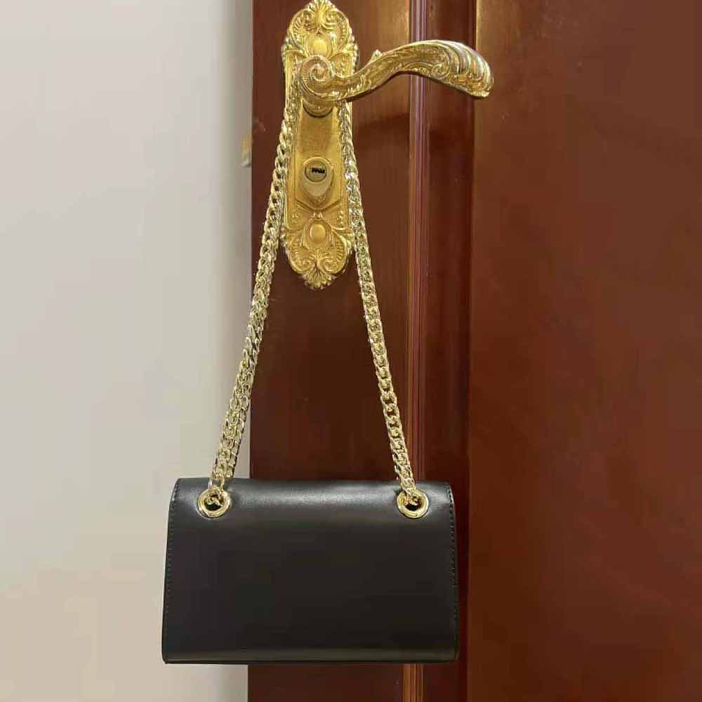 Dolce Gabbana D&G Women Polished Calfskin 3.5 Phone Bag-Black - image 4