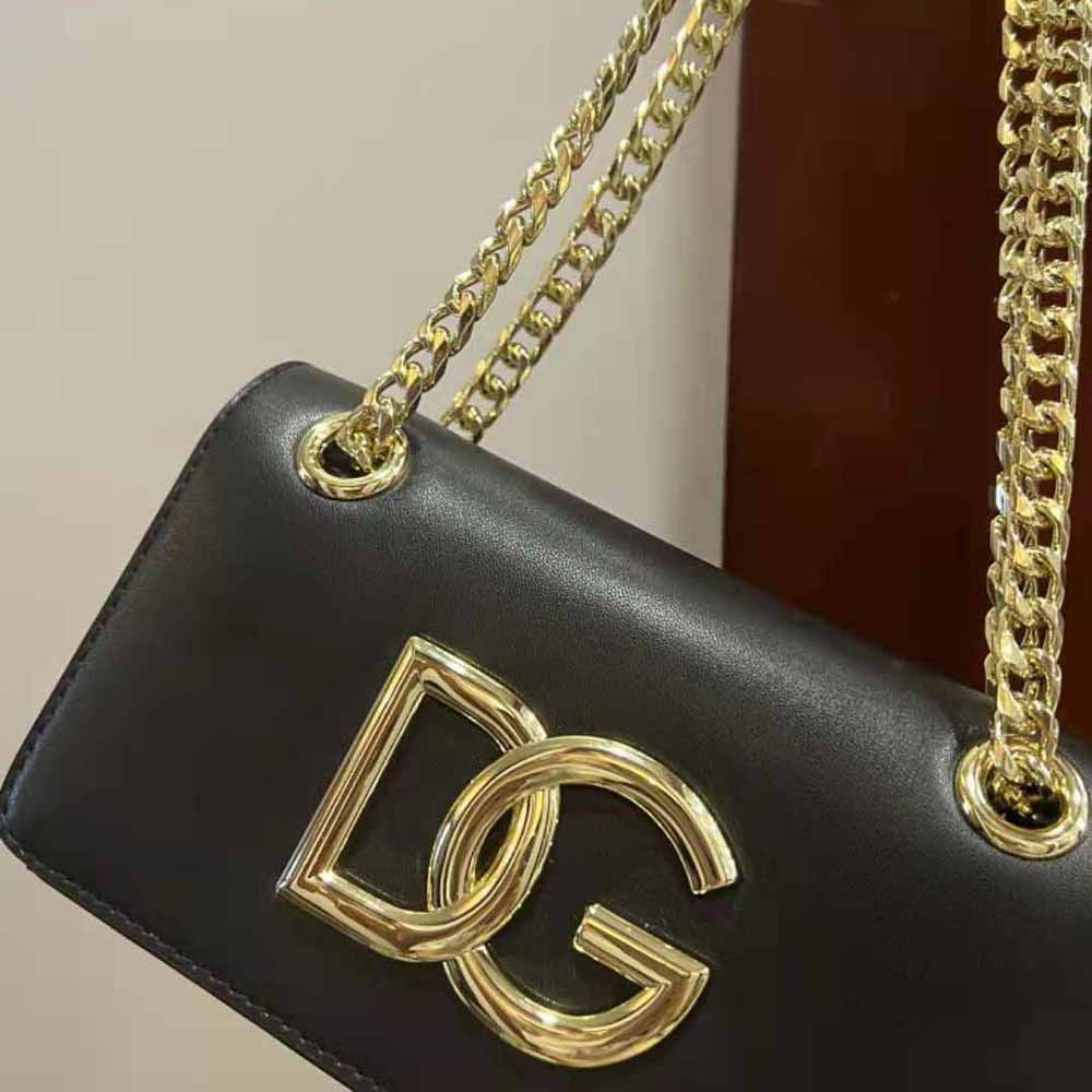 Dolce Gabbana D&G Women Polished Calfskin 3.5 Phone Bag-Black - image 8