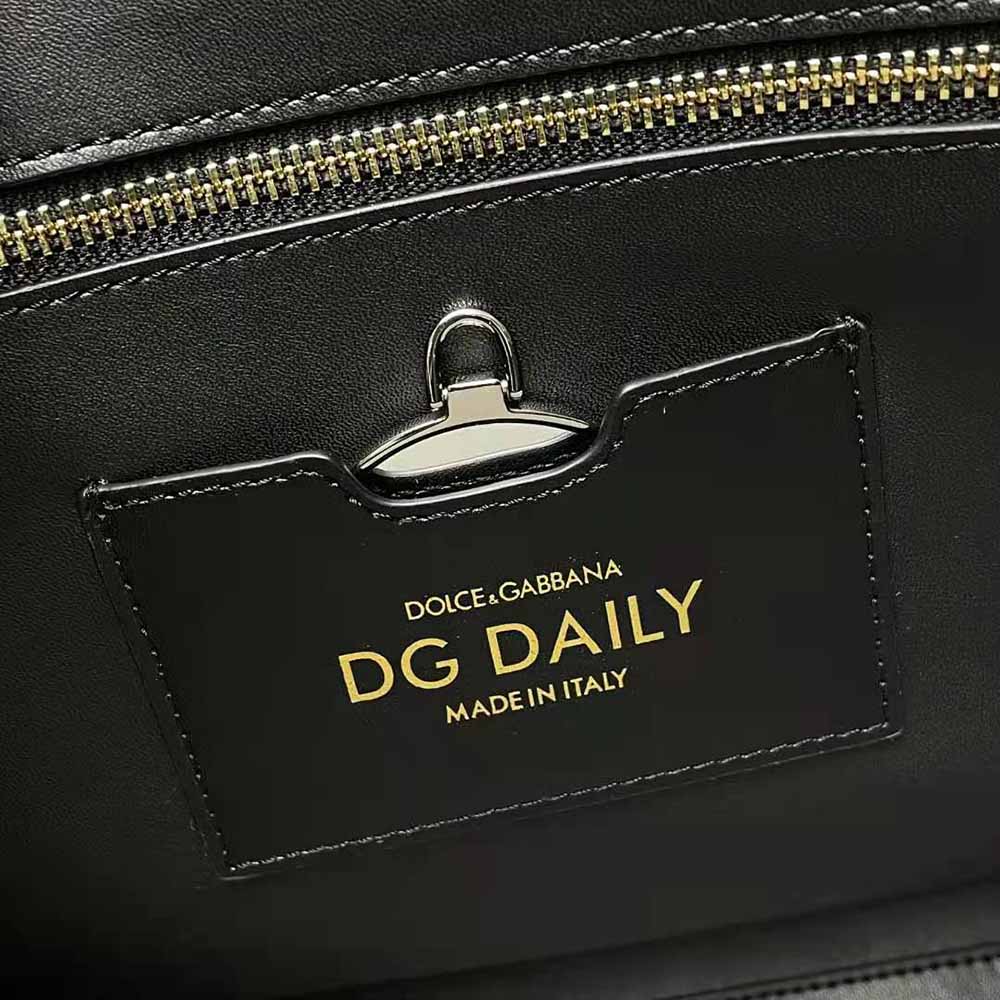 Dolce Gabbana D&G Women Small Calfskin DG Daily Shopper-Black - image 8