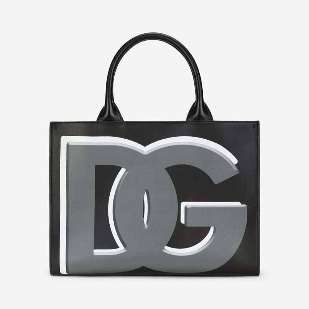Front view of Dolce Gabbana D&G Women Small Calfskin DG Daily Shopper