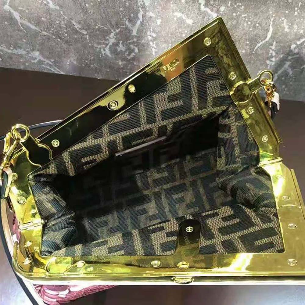 Fendi Women First Small Pink Sequinned Bag - image 7