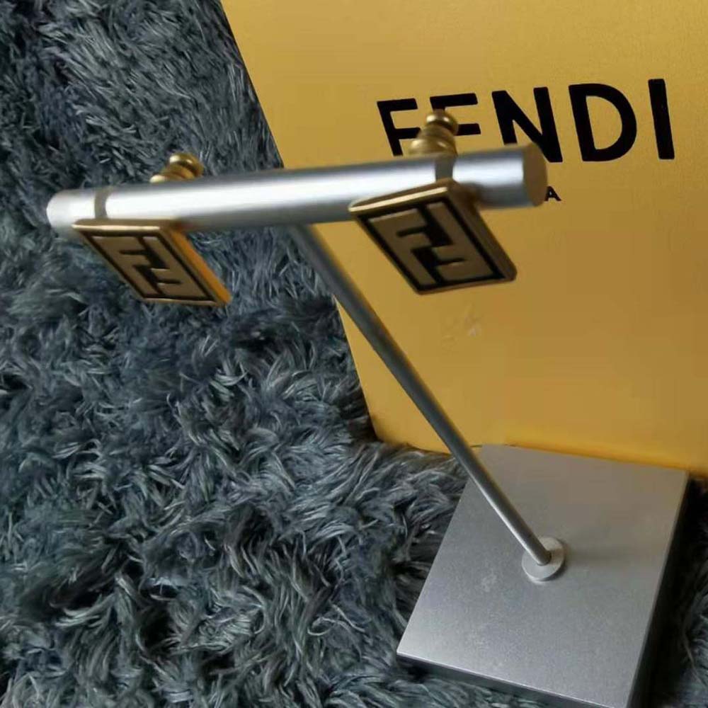 Fendi Women Forever Fendi Earrings Gold-Colored Earrings-Black - image 6