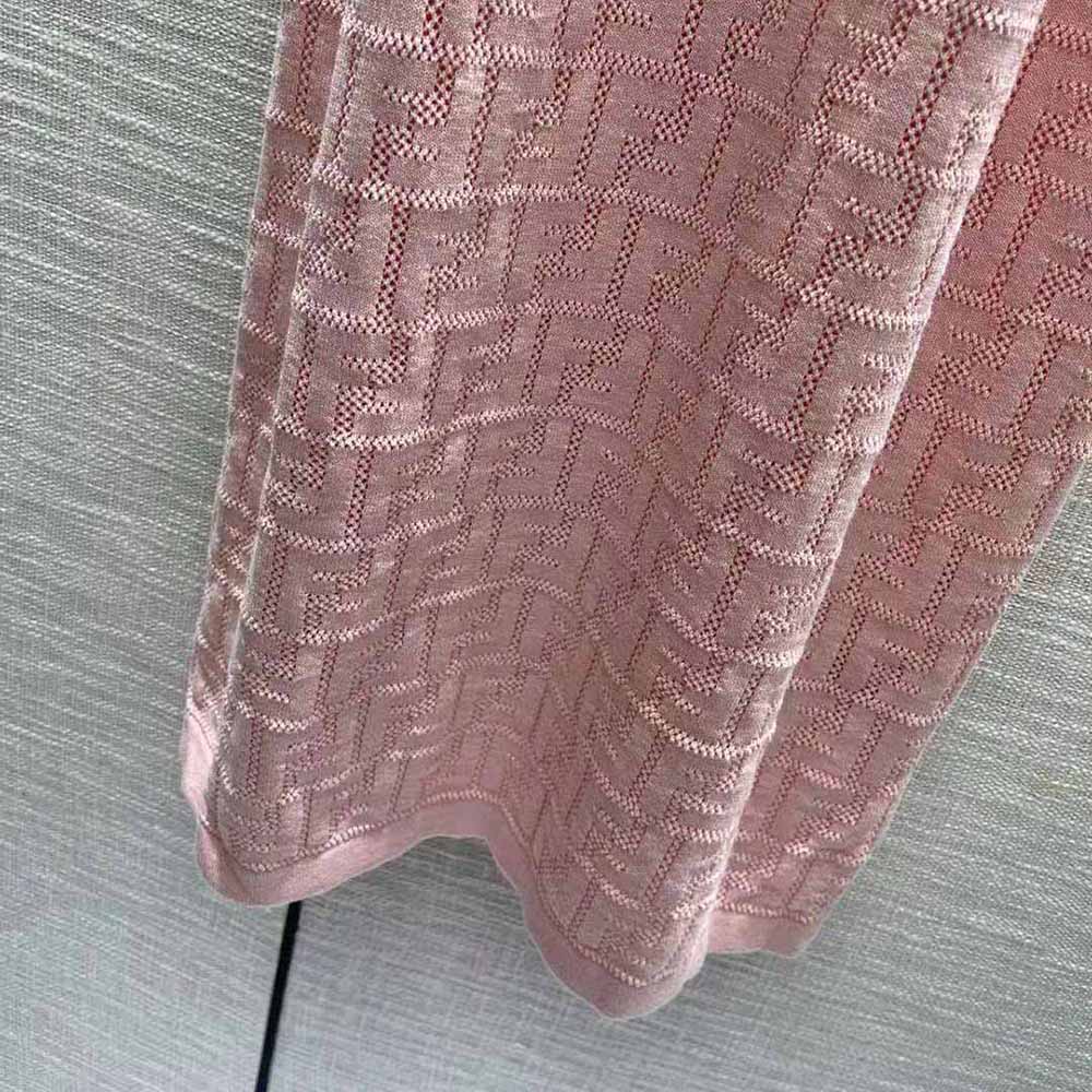 Fendi Women Pink Viscose Dress with Made of Pink Viscose Yarn - image 4