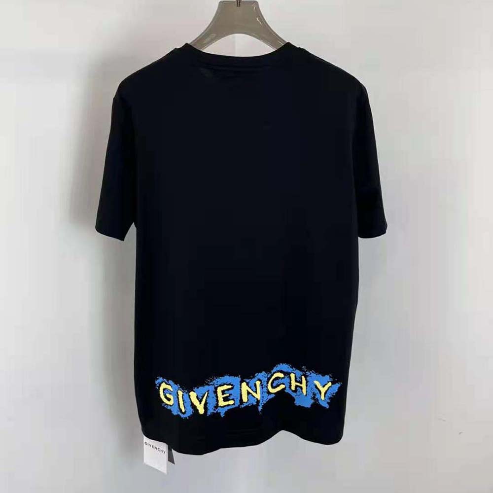 Side angle showing slim fit silhouette of Givenchy Women Slim Fit T-shirt