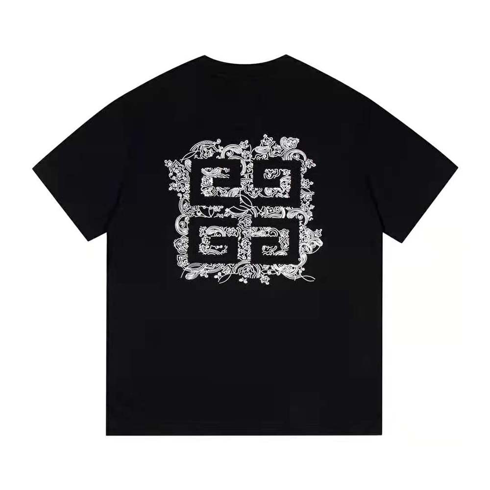 Side angle showcasing silhouette of Givenchy Women T-shirt black color