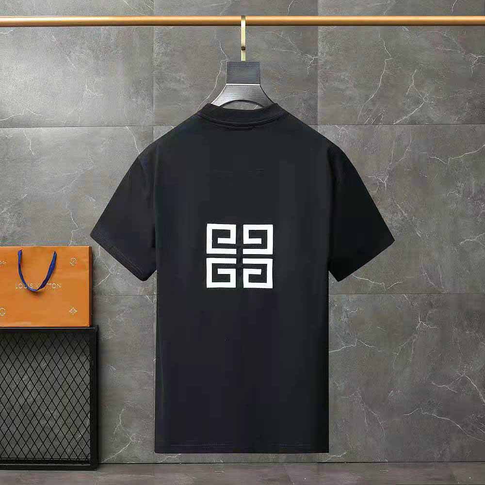 Givenchy Men GIVENCHY 4G Embroidered Oversized T-shirt-Black - image 4