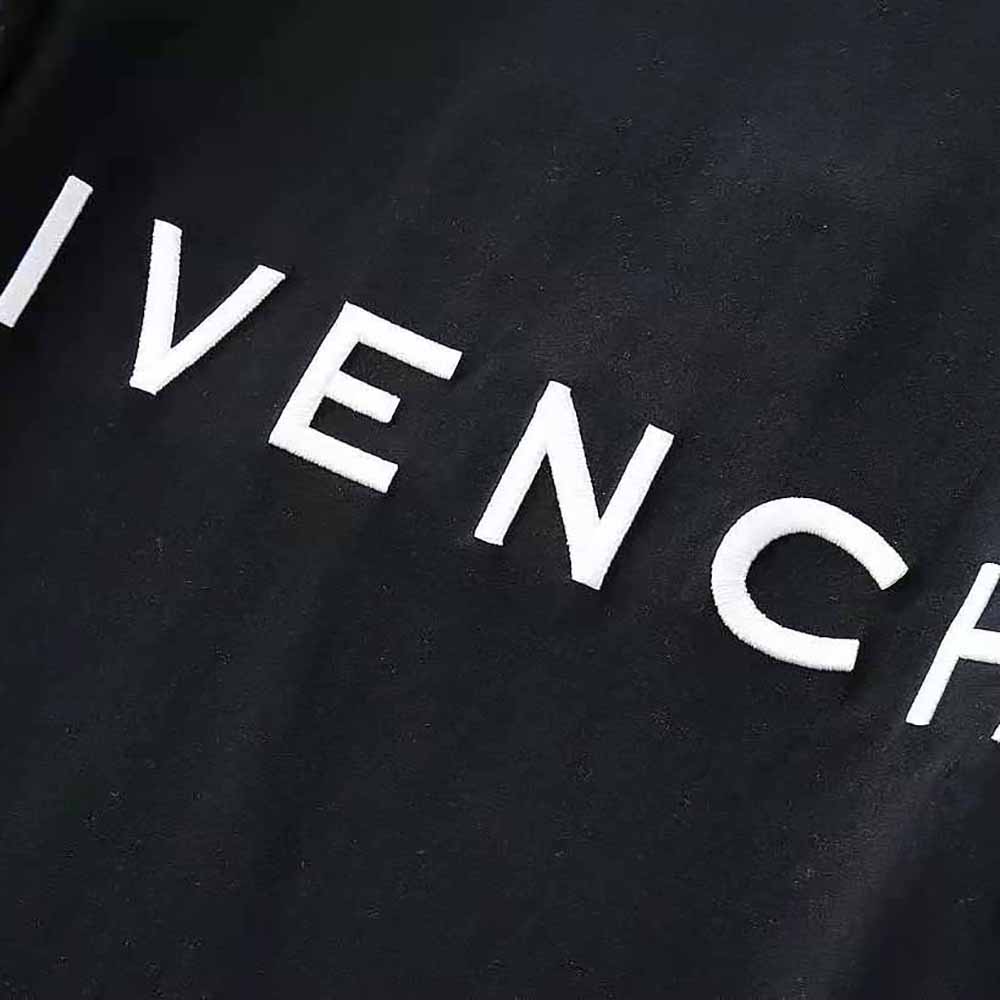 Givenchy Men GIVENCHY 4G Embroidered Oversized T-shirt-Black - image 9