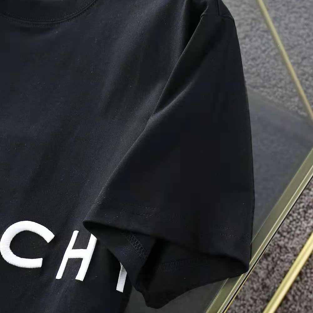 Givenchy Men GIVENCHY 4G Embroidered Oversized T-shirt-Black - image 8
