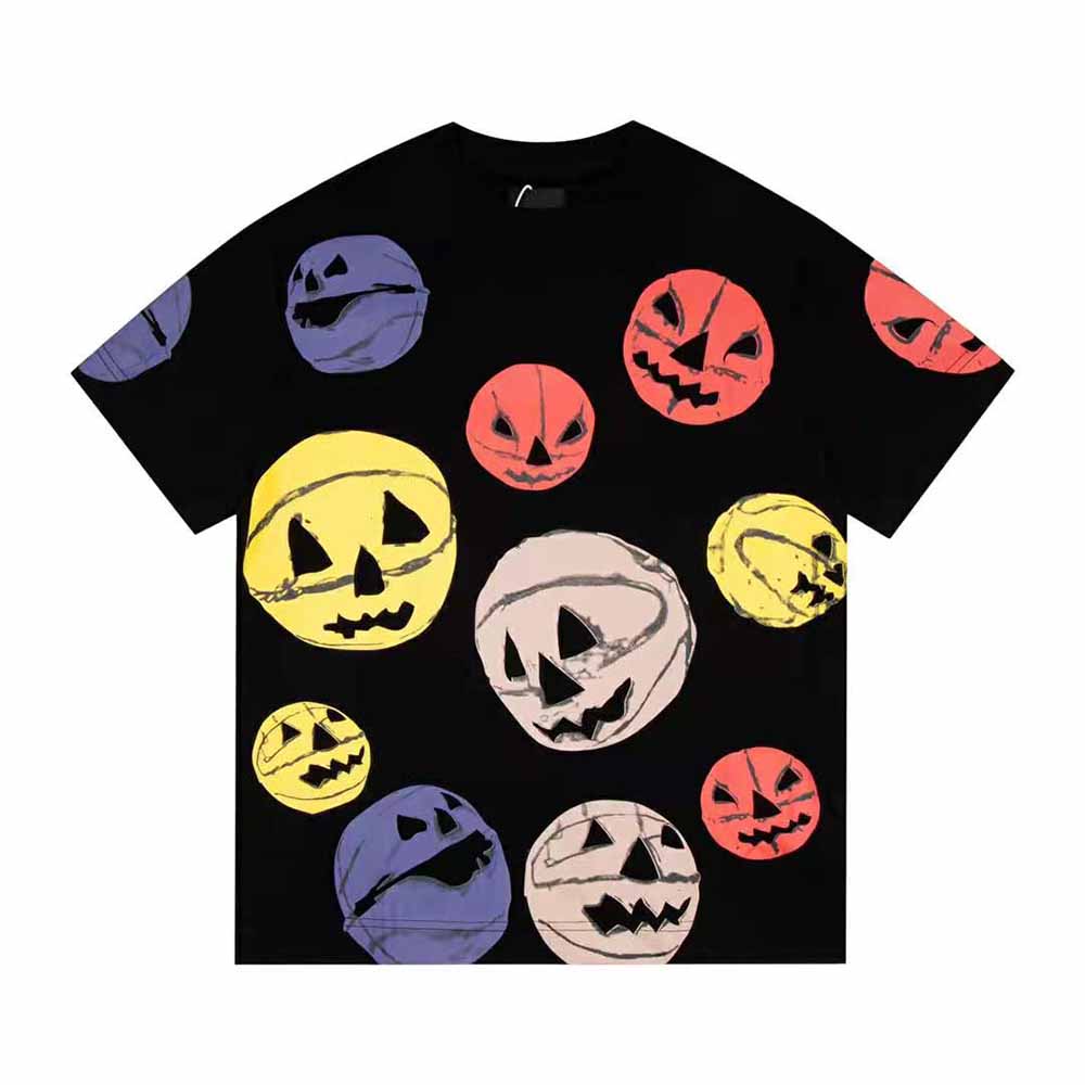 Front view of Givenchy Men Oversized T-shirt in Jersey with Ceramics Prints-Black