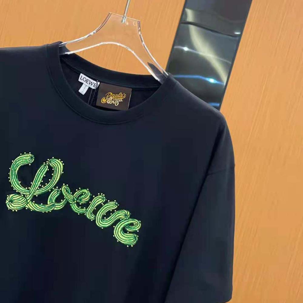Loewe Women LOEWE Cactus T-shirt in Cotton-Black - image 6