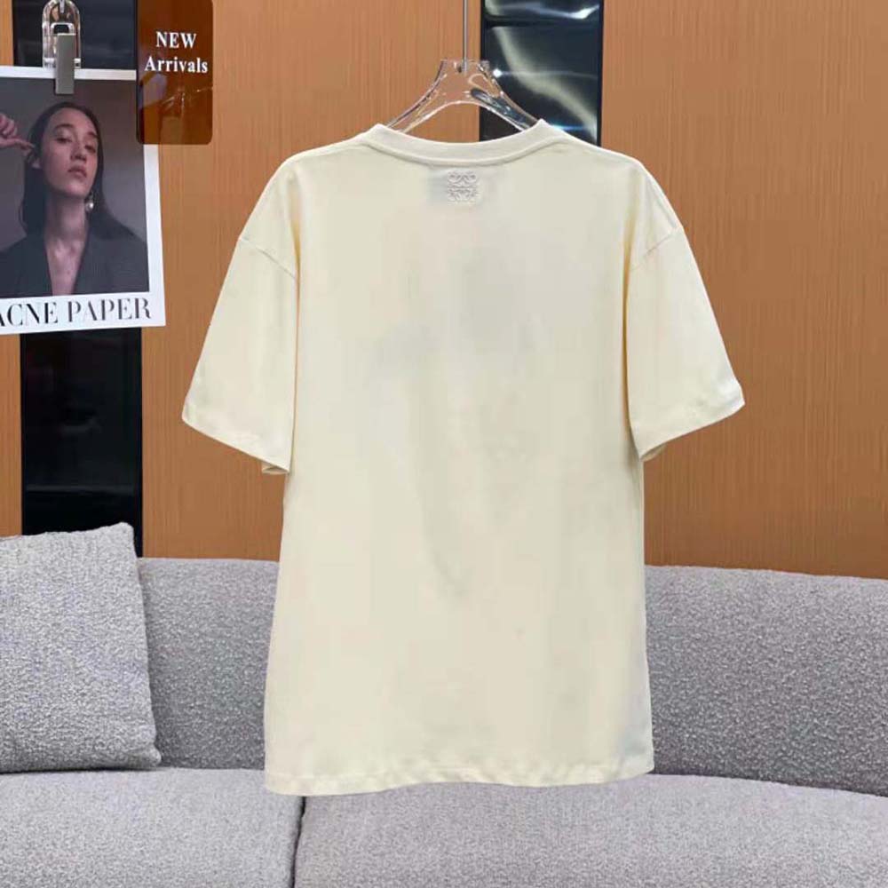 Side detail showing sleeve and fabric texture of Loewe Women LOEWE Cactus T-shirt