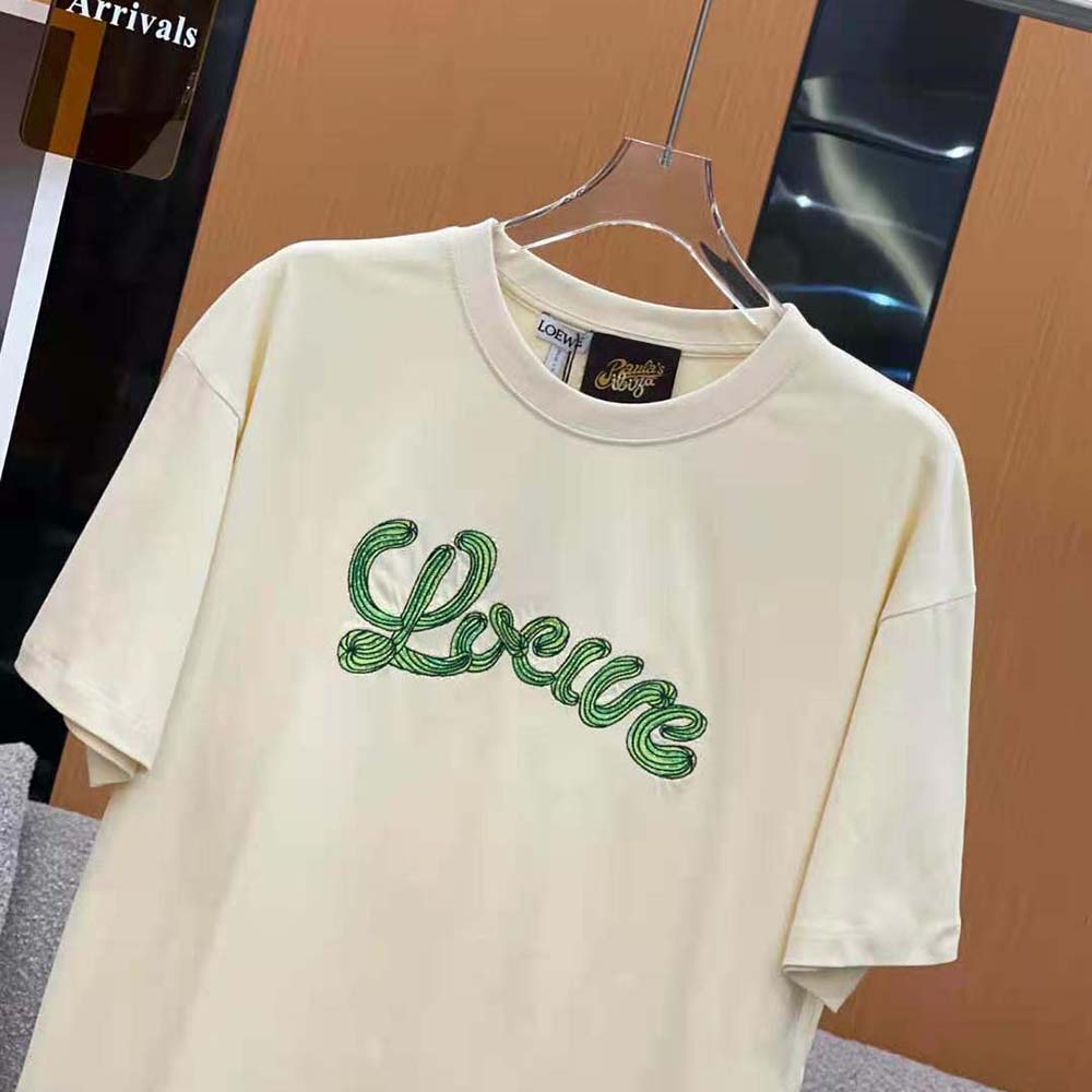 Loewe Women LOEWE Cactus T-shirt in Cotton-White - image 4
