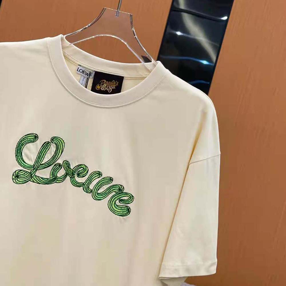 Loewe Women LOEWE Cactus T-shirt in Cotton-White - image 6