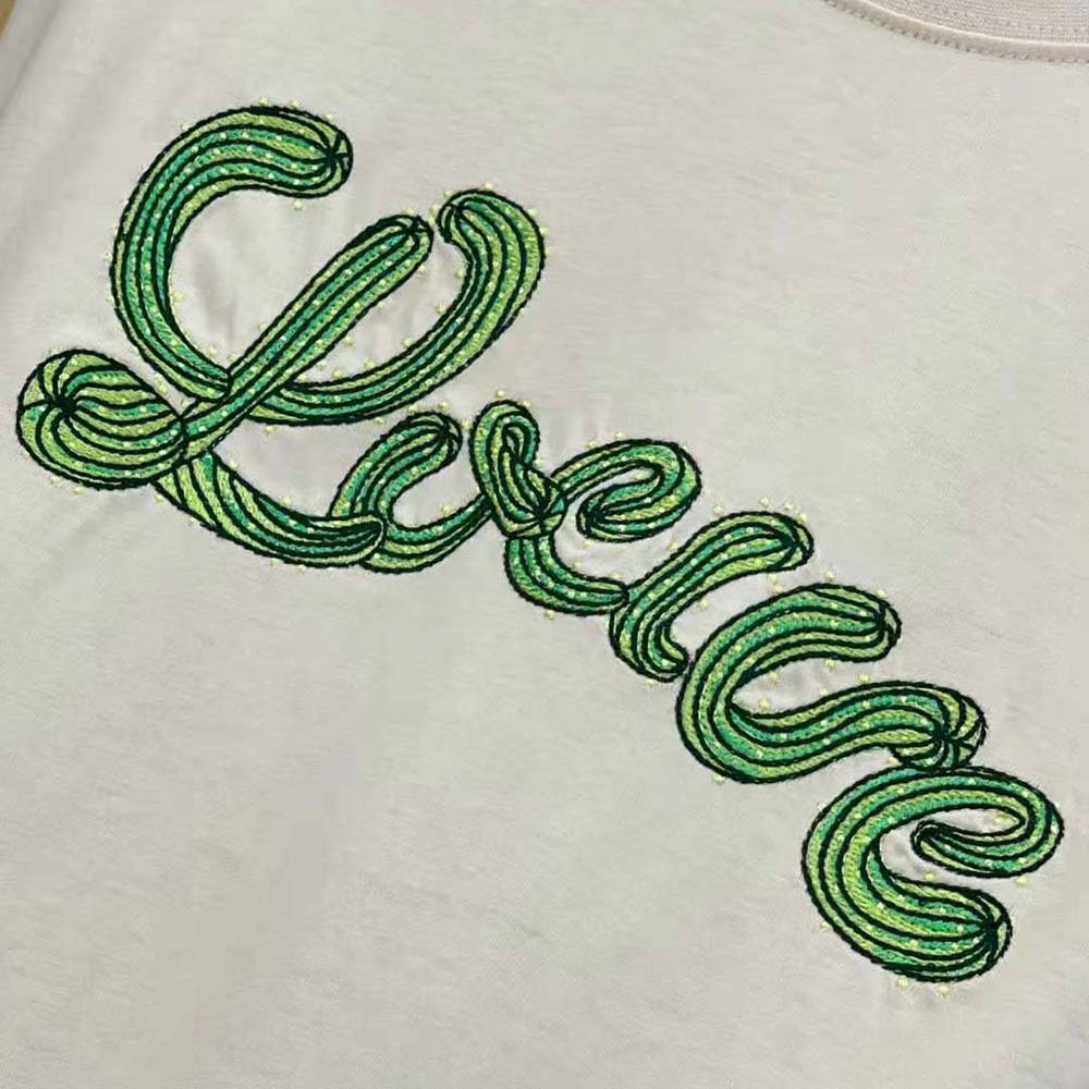 Loewe Women LOEWE Cactus T-shirt in Cotton-White - image 8