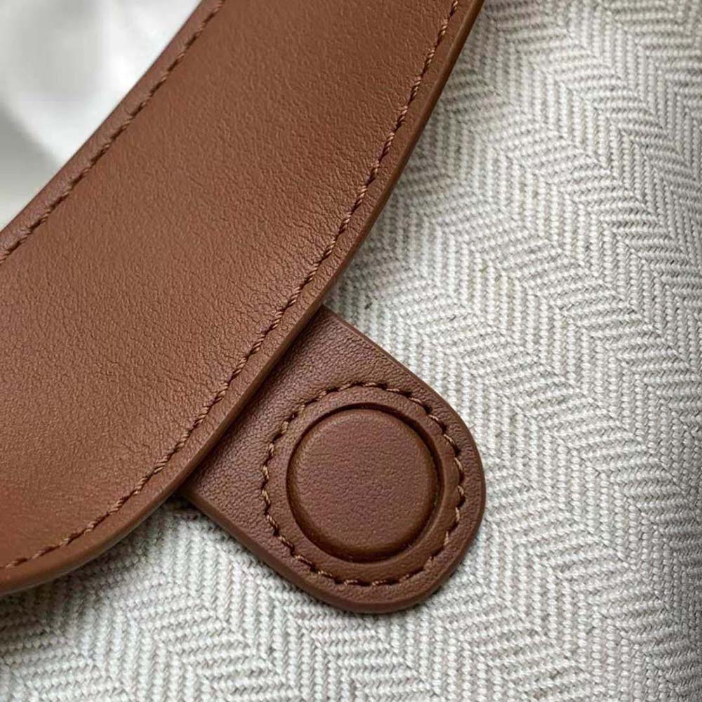 Loewe Women Luna Bag in Anagram Jacquard and Classic Calfskin-Brown - image 8