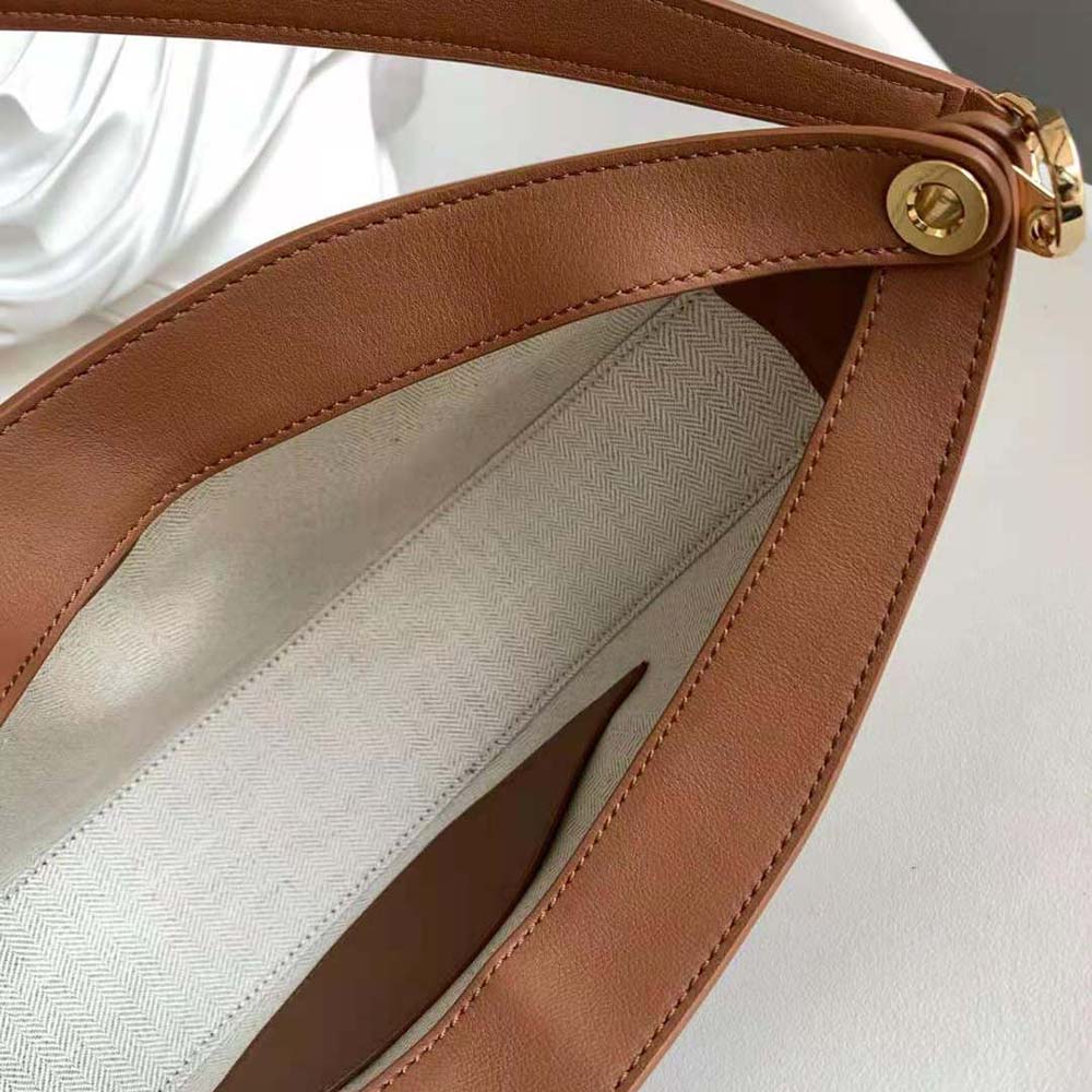 Loewe Women Luna Bag in Anagram Jacquard and Classic Calfskin-Brown - image 9