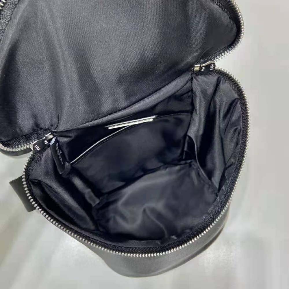 Prada Men Re-Nylon and Leather Shoulder Bag-Black - image 9