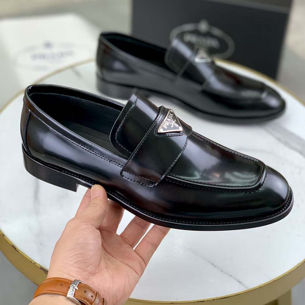 Prada Men Patent Leather Loafers in 25 mm Heel Height-Black - image 10