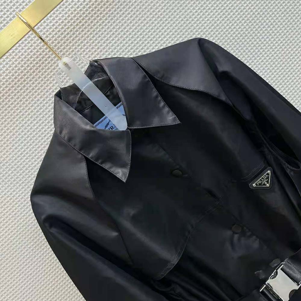 Prada Women Light Re-Nylon Safari Jacket-Black - image 4