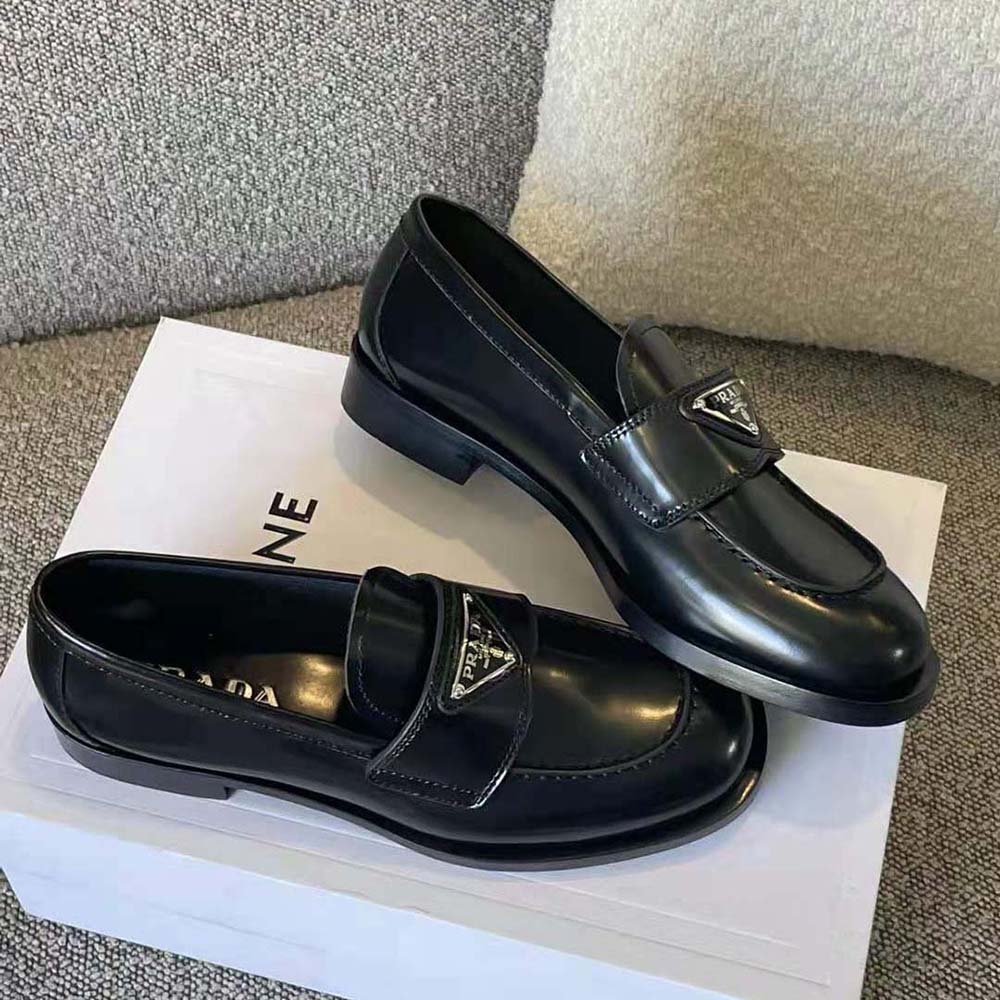 Prada Men Patent Leather Loafers in 25 mm Heel Height-Black - image 5