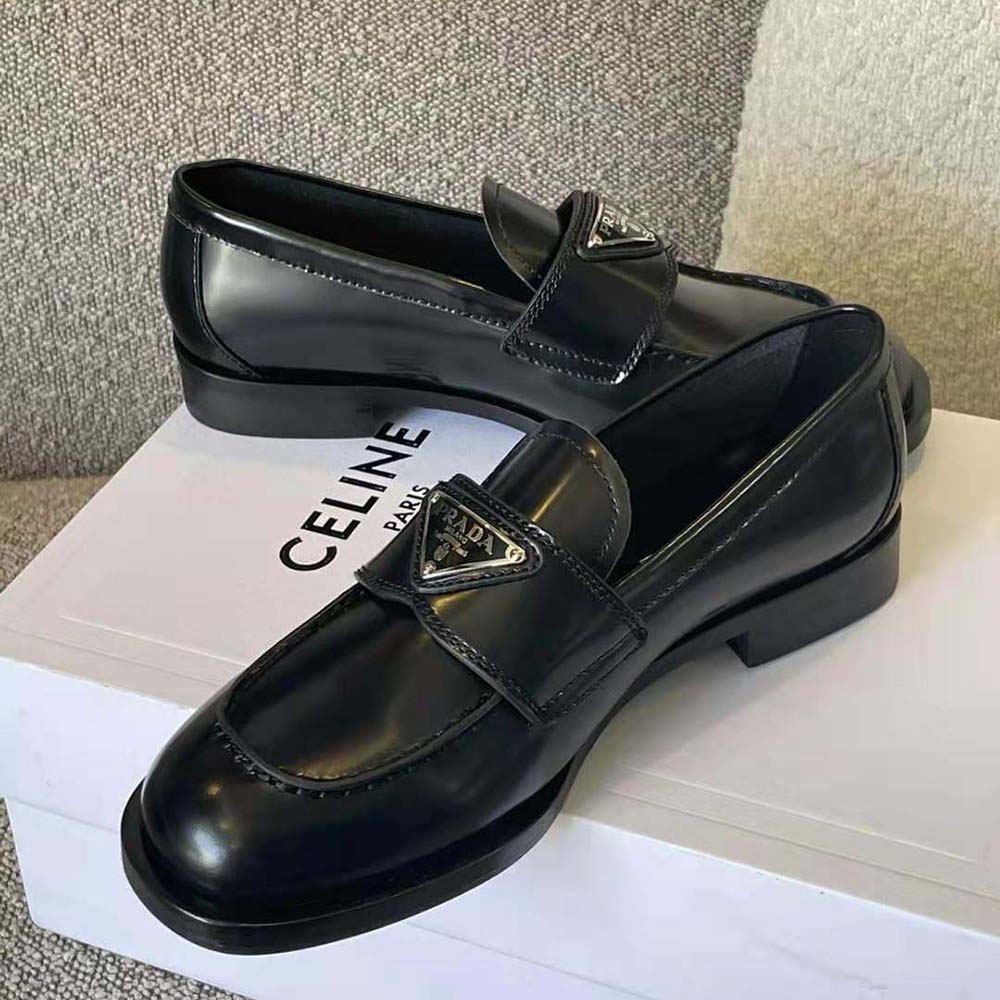 Prada Men Patent Leather Loafers in 25 mm Heel Height-Black - image 4