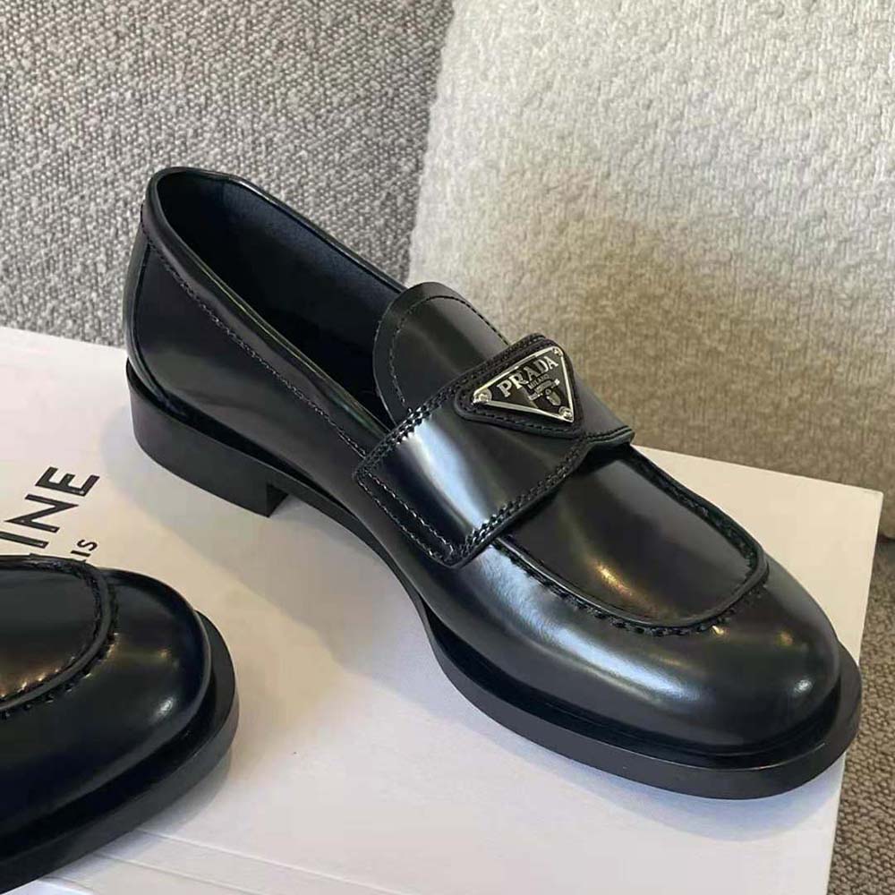 Prada Men Patent Leather Loafers in 25 mm Heel Height-Black - image 8