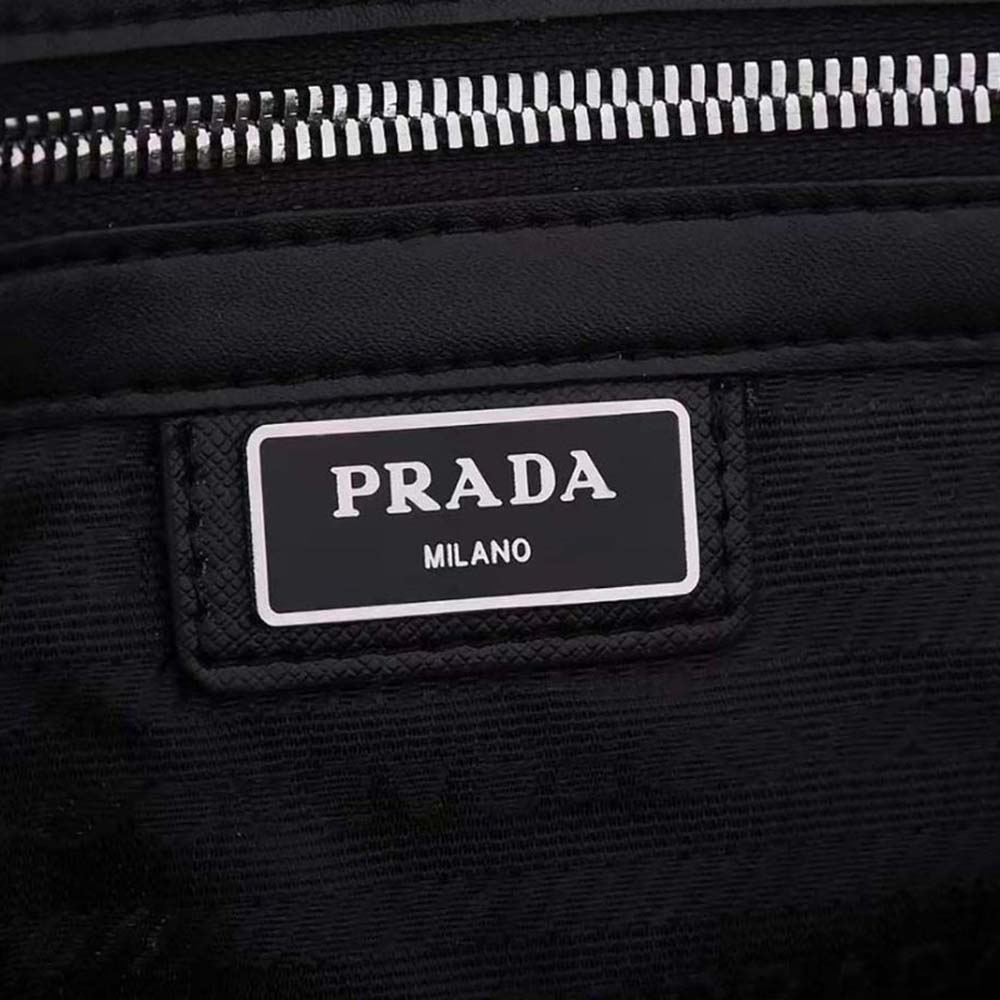 Prada Men Saffiano Leather Black Briefcase Bag - image 6