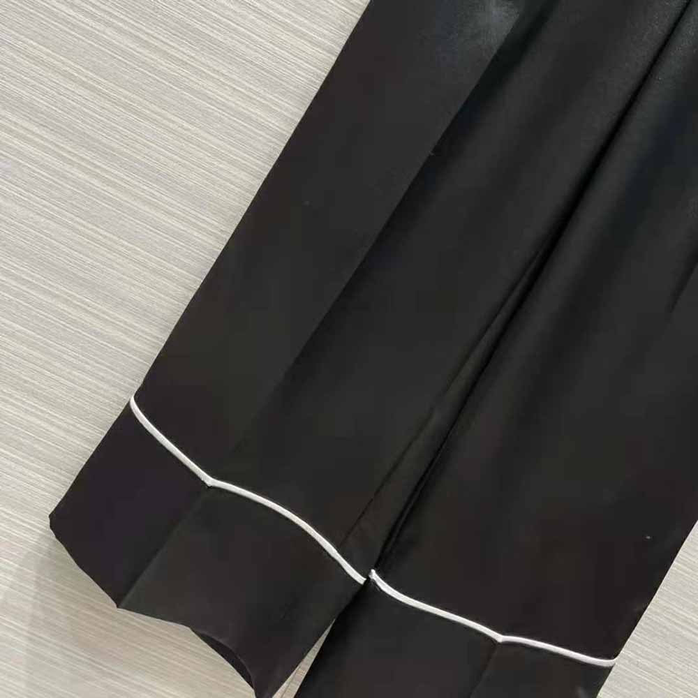 Prada Women Twill Pants Stand out for Their Refined Allure-Black - image 7