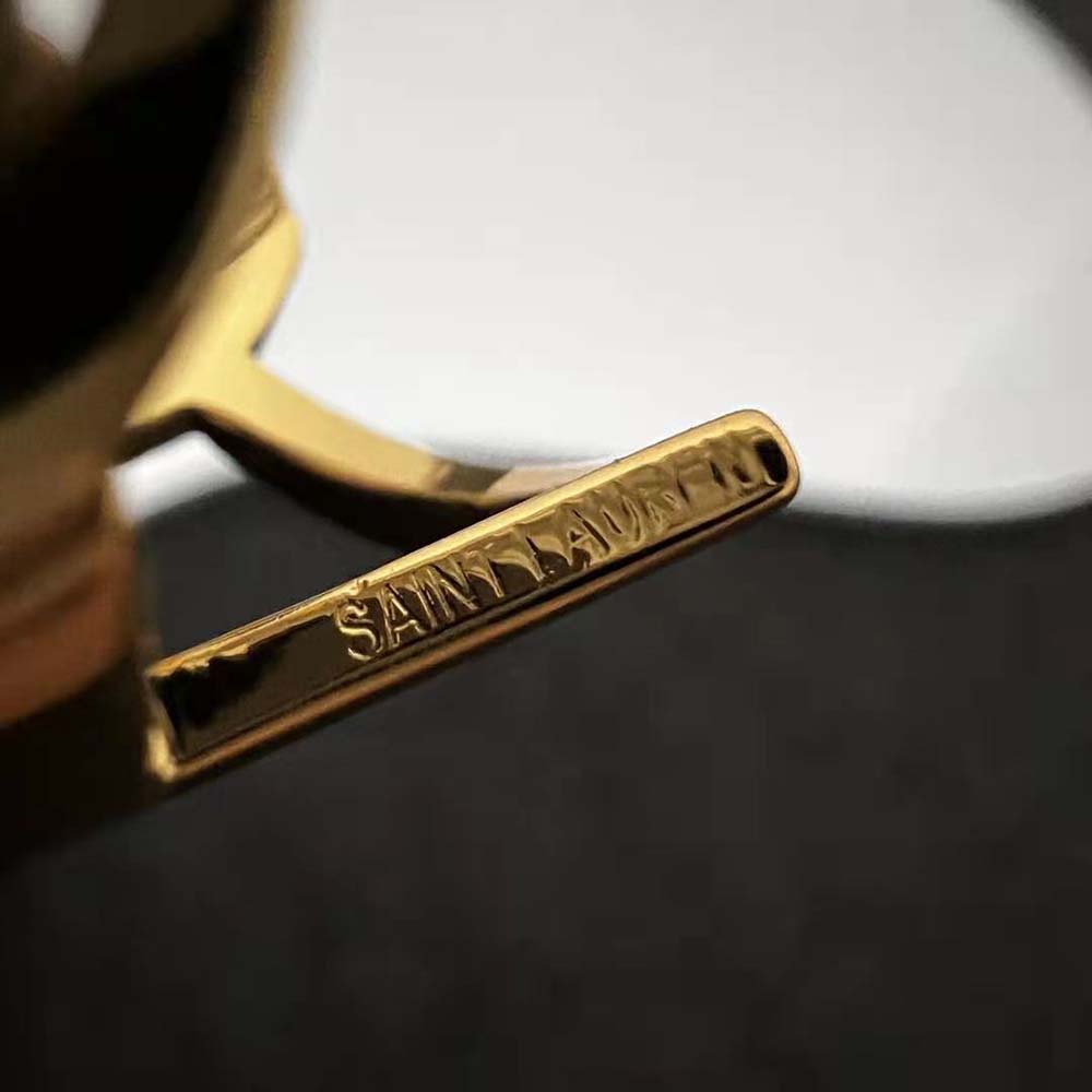 Saint Laurent YSL Women Monogram Twist Pendant Necklace in Metal - image 7
