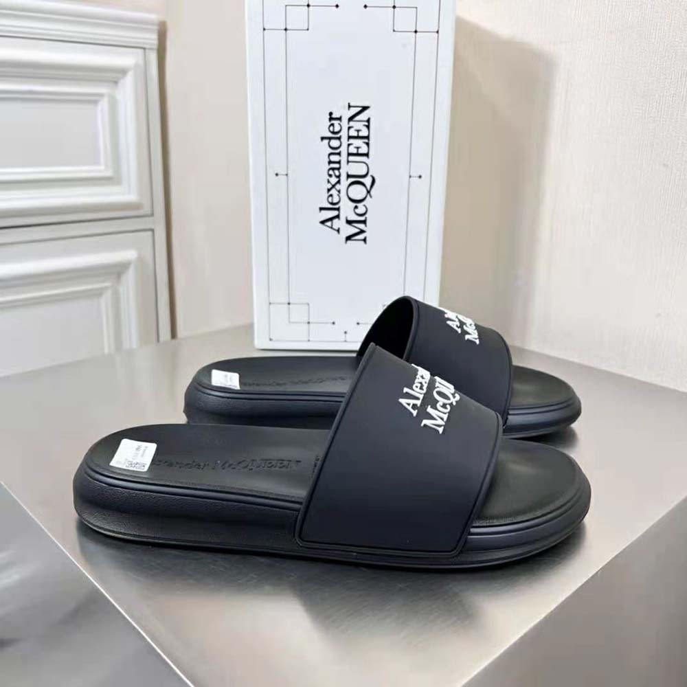 Alexander Mcqueen Unisex Pool Slide in Navy/White - image 4