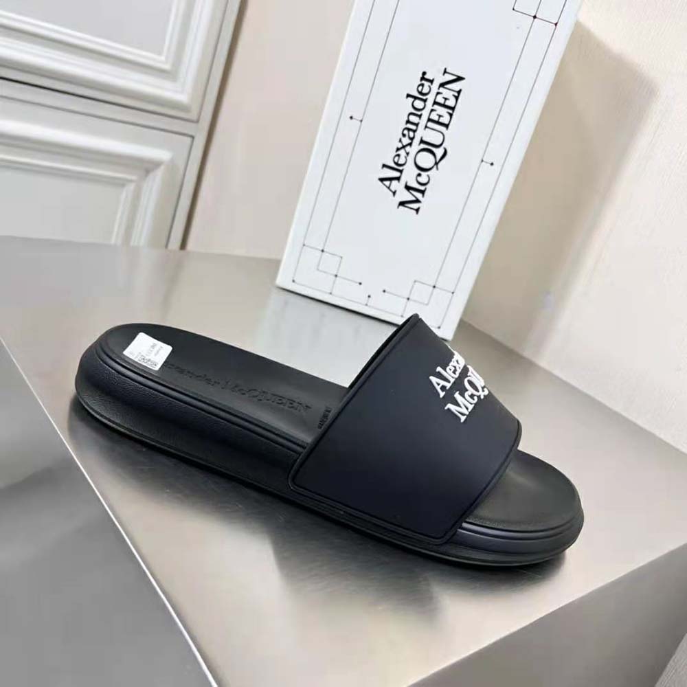 Alexander Mcqueen Unisex Pool Slide in Navy/White - image 6