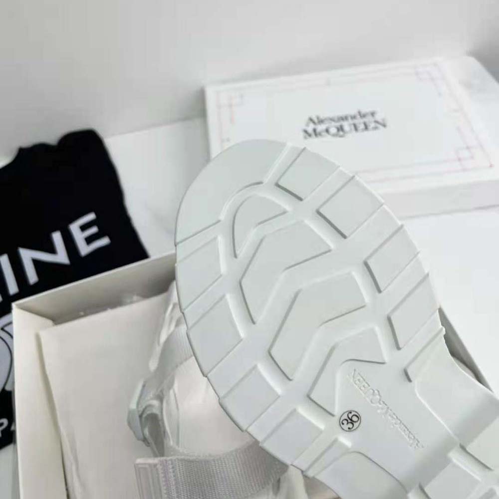 Alexander Mcqueen Women Tread Sandal in Ivory-White - image 10