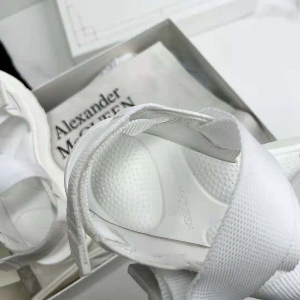 Alexander Mcqueen Women Tread Sandal in Ivory-White - image 8