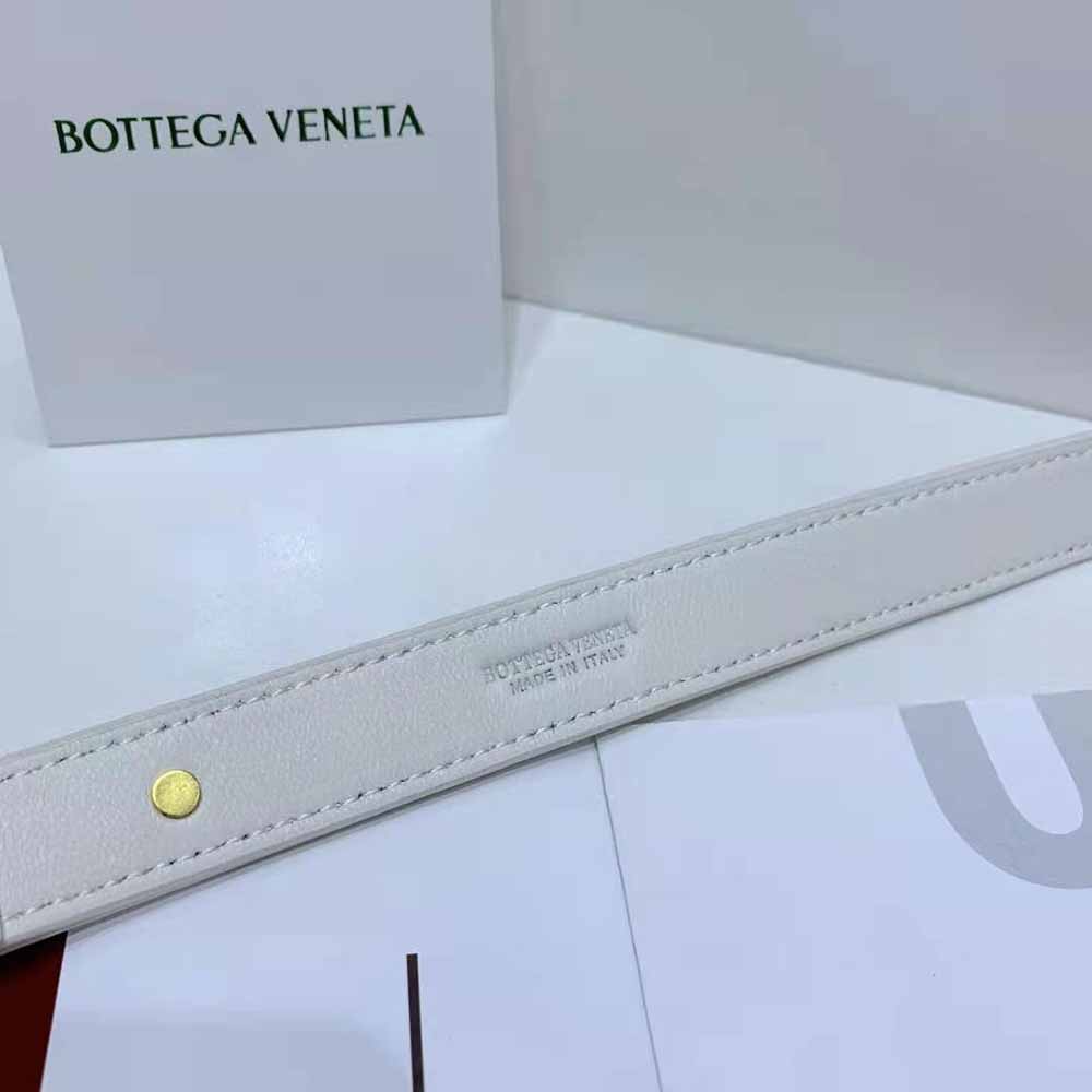 Bottega Veneta Women Belt Cassette Mini Intreccio Leather Belt Bag-White - image 10