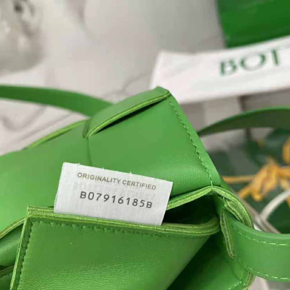 Bottega Veneta Women Cassette Intreccio Leather Cross-Body Bag-Green - image 10