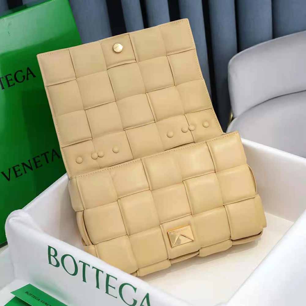 Bottega Veneta Women Chain Cassette Padded Intrecciato Leather Crossbody Bag-Gold - image 5