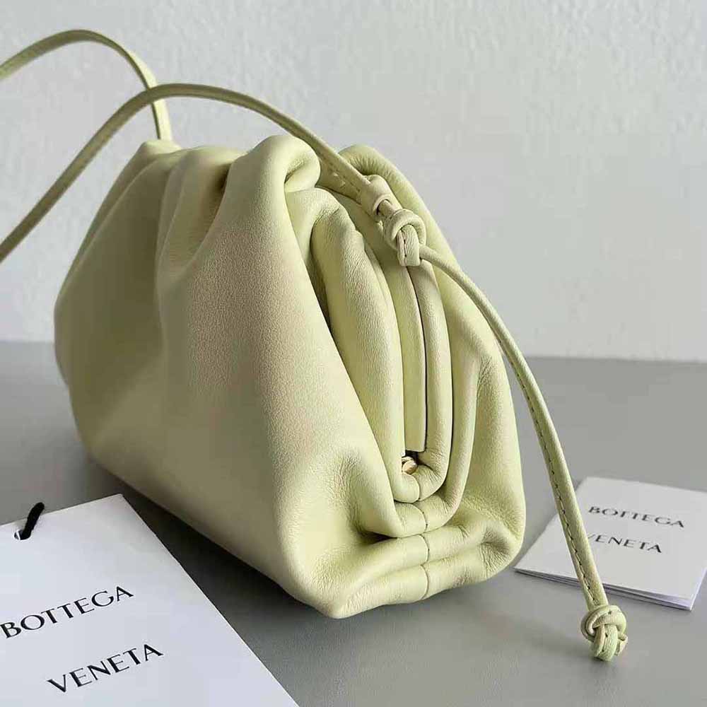 Bottega Veneta Women Mini Pouch Mini Leather Clutch with Strap - image 6