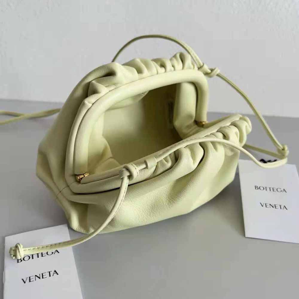 Bottega Veneta Women Mini Pouch Mini Leather Clutch with Strap - image 5
