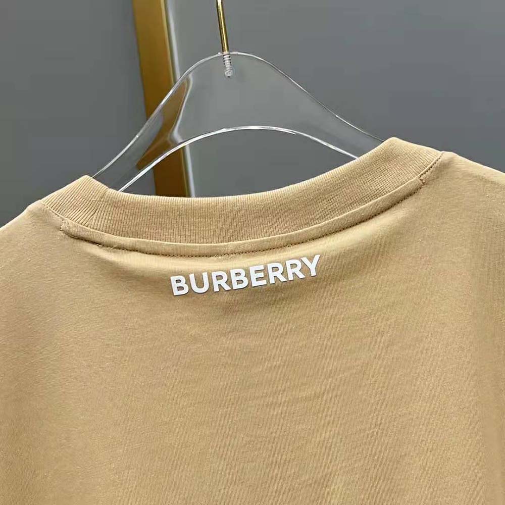 Burberry Women Deer Print Cotton Oversized T-shirt-Brown - image 10