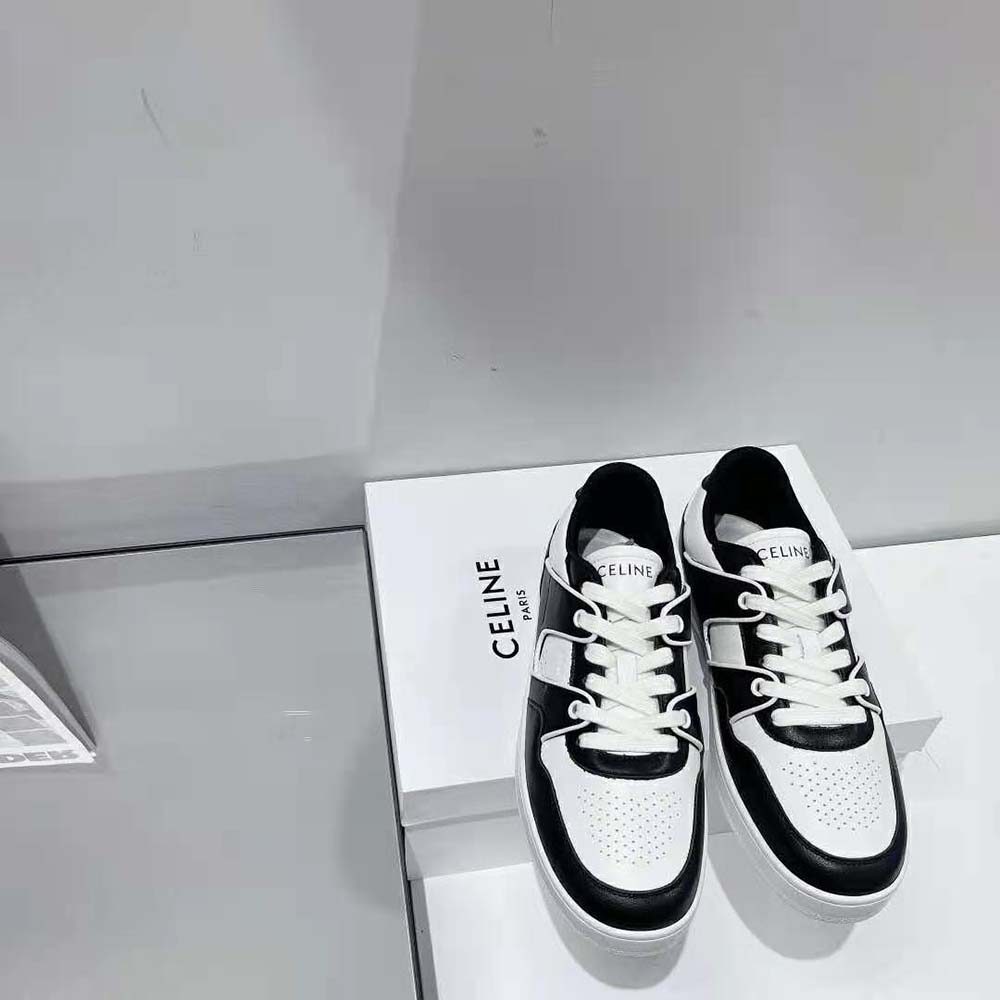 Top angle showing lacing and sleek silhouette of Celine Unisex CT-04 sneaker