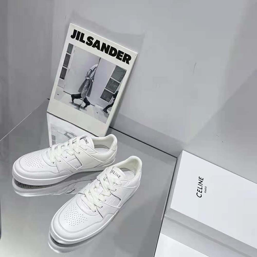 Top-down view showing silhouette and subtle logo of Celine CT-04 sneaker